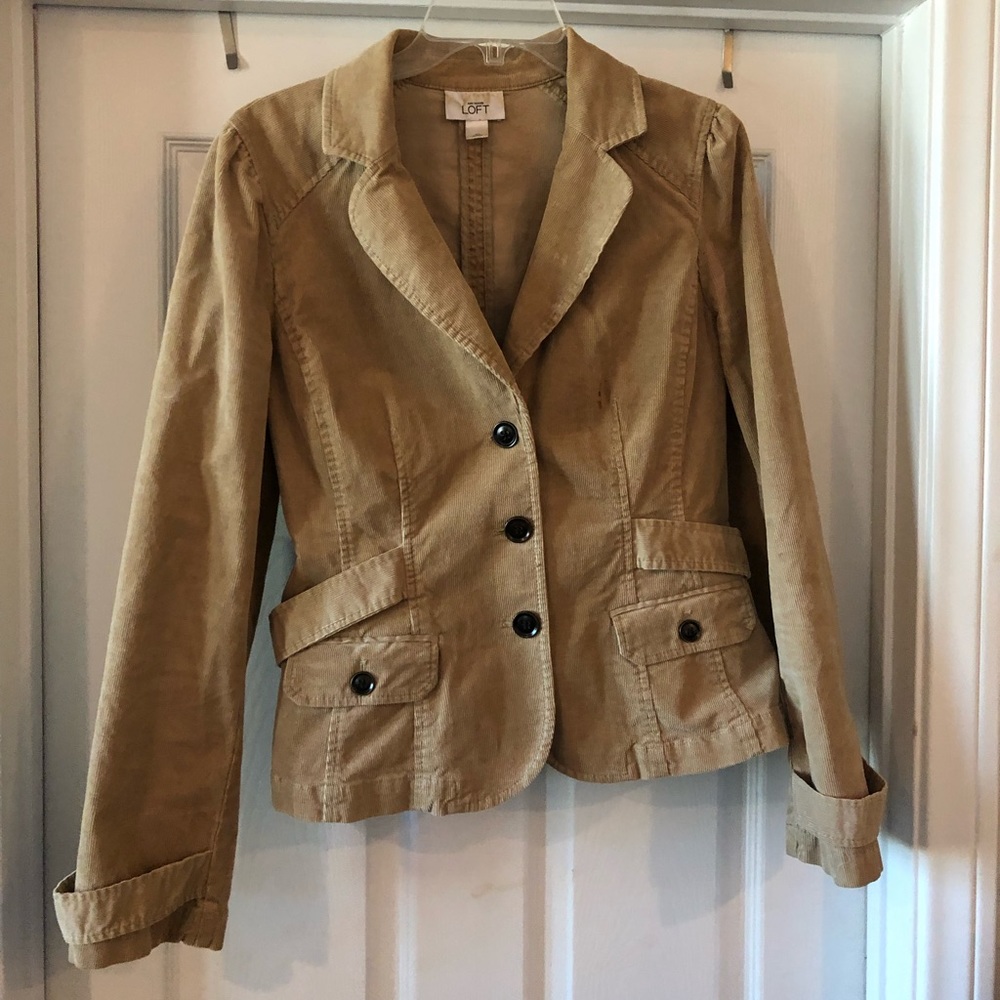 Loft Tan Corduroy Jacket
